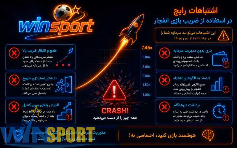 آموزش ضریب بازی انفجار 5 اشتباهات رایج ضریب بازی انفجار